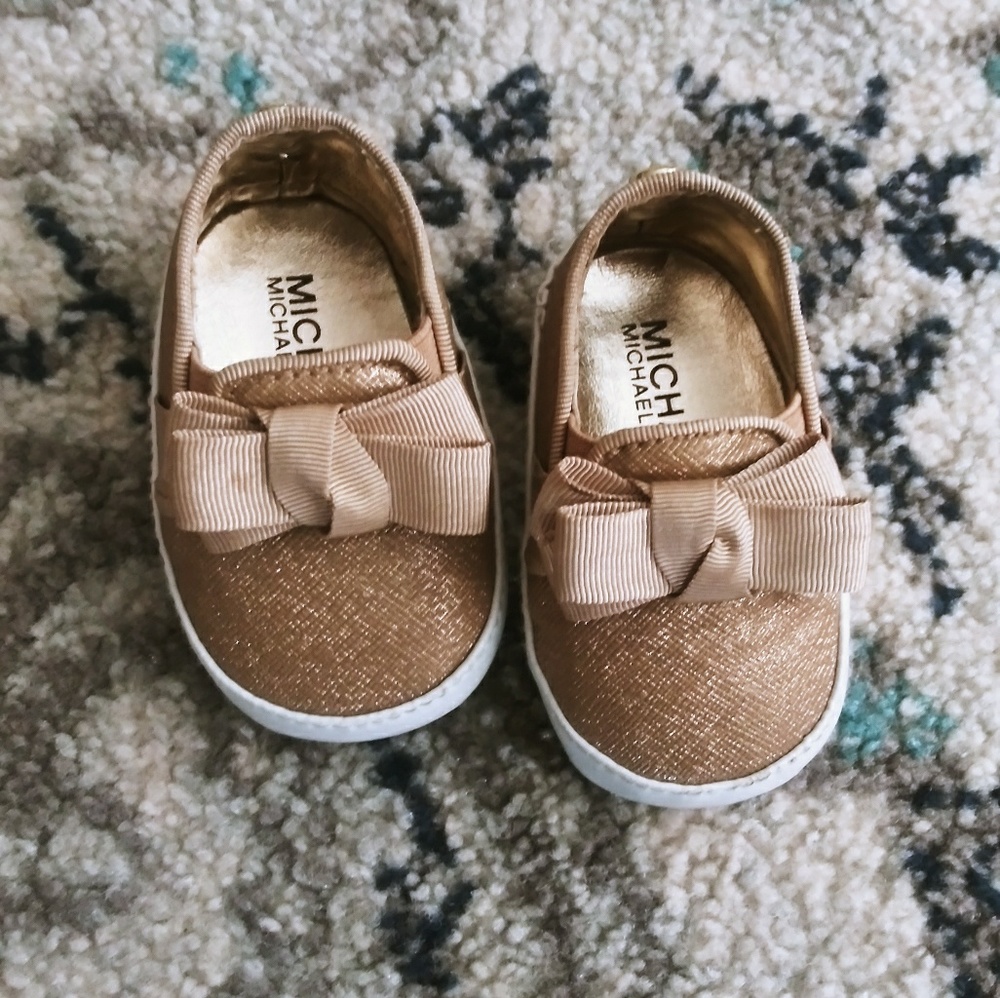Baby girl Gold Michael Kors slip on